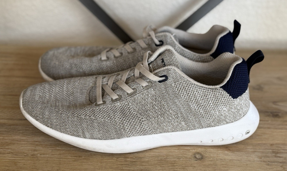 Peter Millar Hyperlight Glide Knit Sneaker Mens 10 Stone Grey Old Money Golf